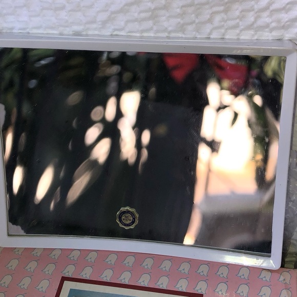 Vintage Mid Century Accordion Wall Mount Pivoting Make up New / Box Mirror 8 X 6 - Picture 3 of 10